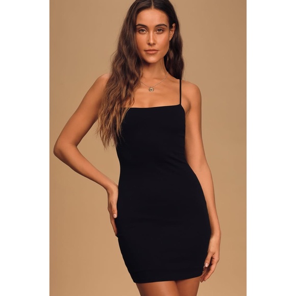 Lulu’s Flaunt It Black Bodycon Dress - Picture 2 of 7